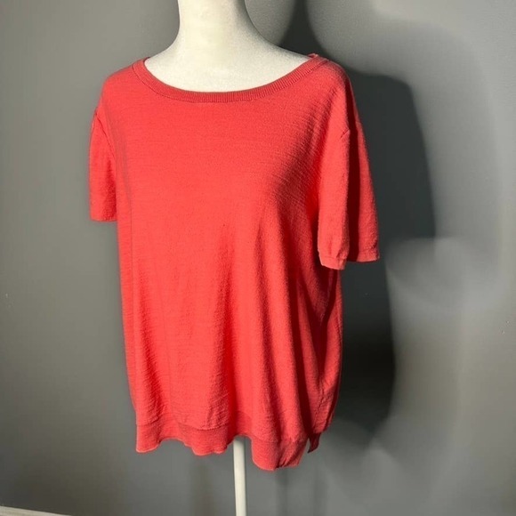 LOFT Short Sleeved 100% Cotton Top Size XL - Picture 2 of 6